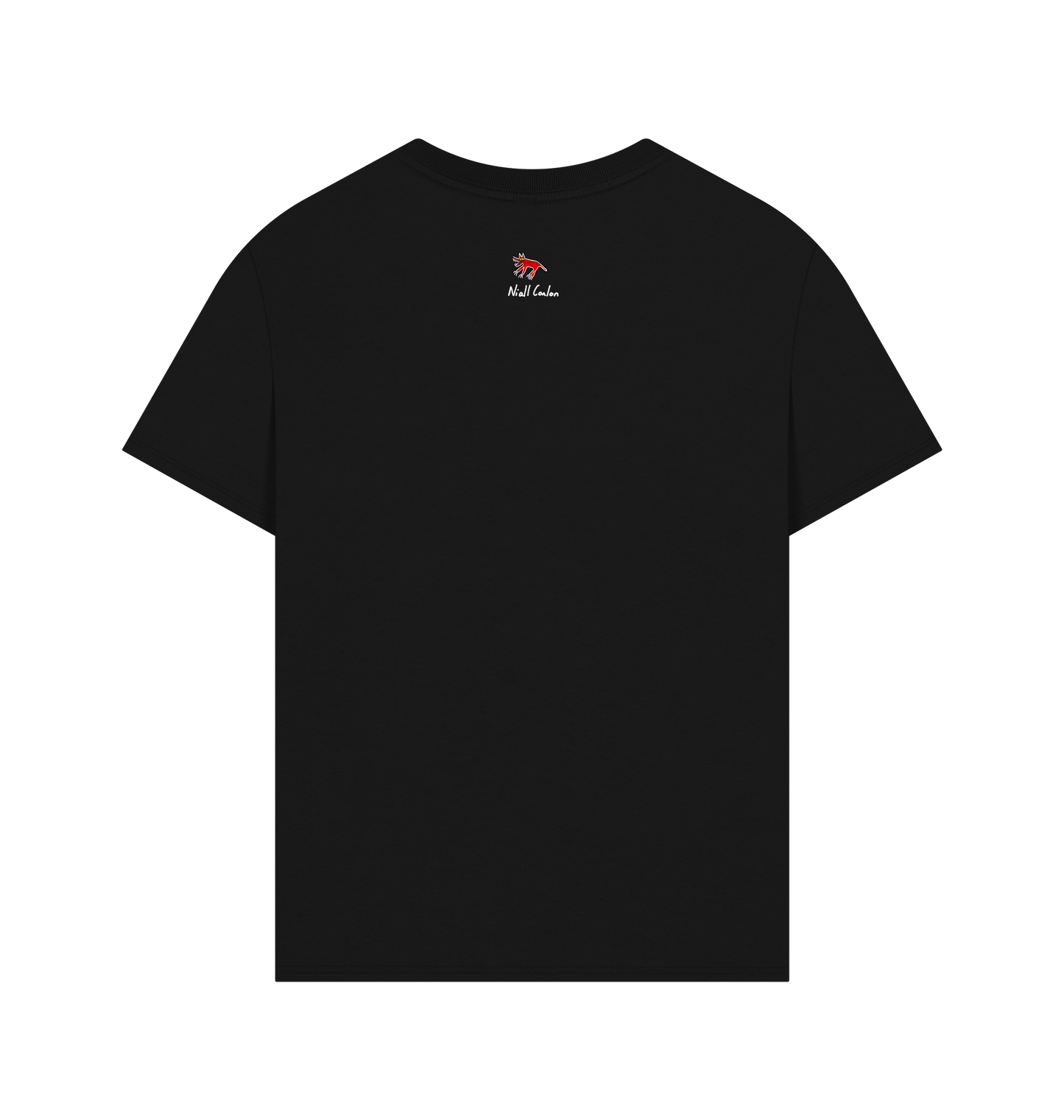 Black Printed T-shirt Back