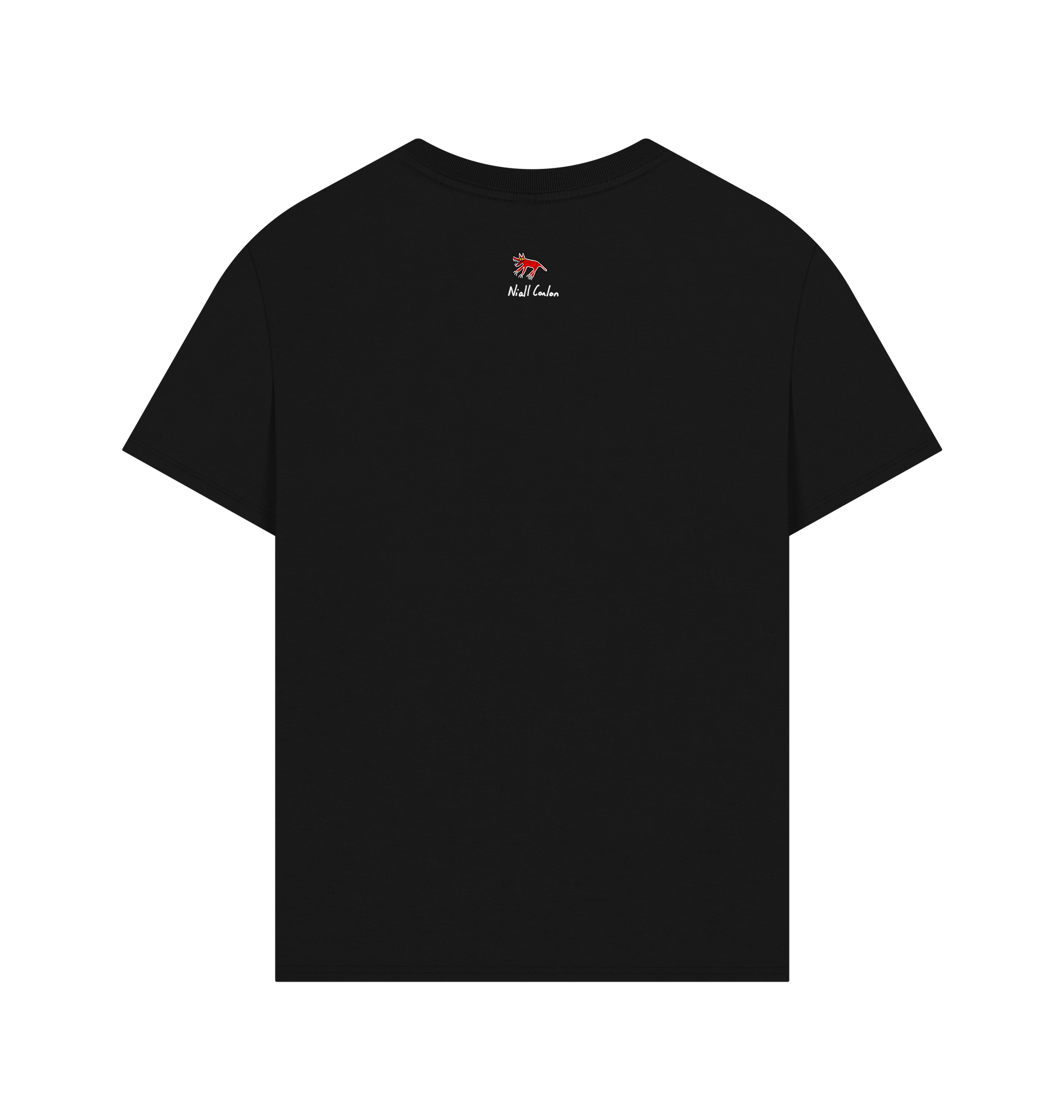 Black Printed T-shirt Back