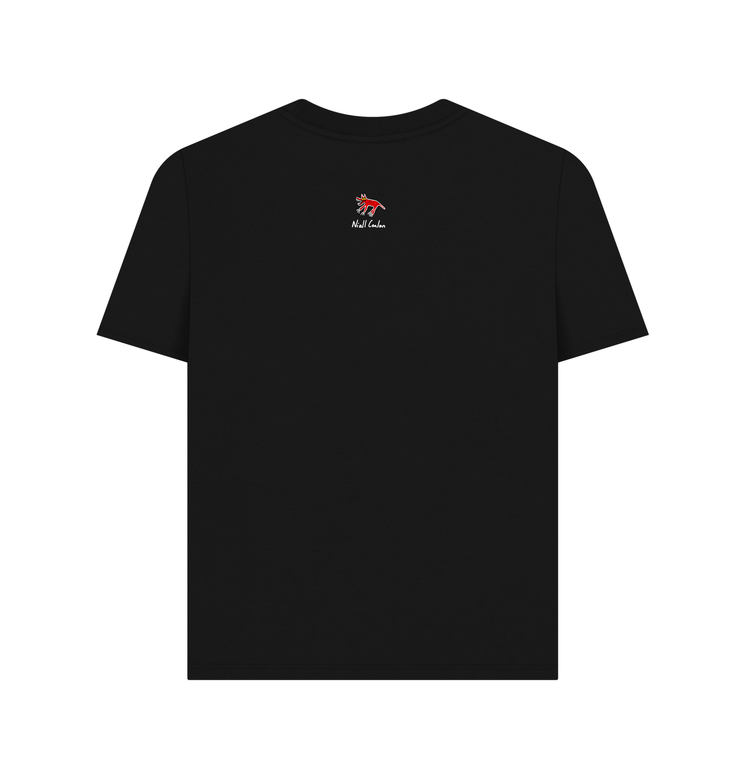Black Printed T-shirt Back