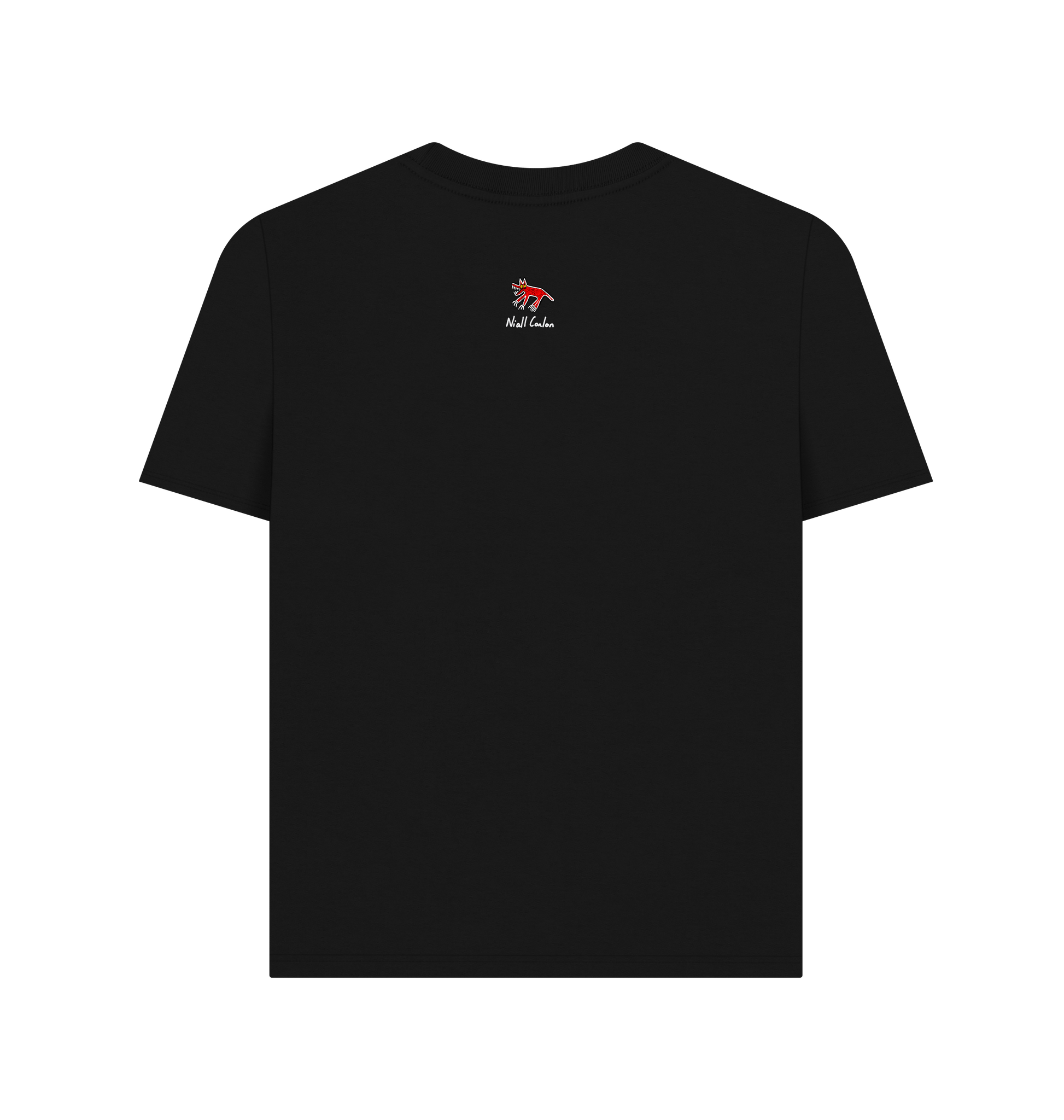 Black Printed T-shirt Back