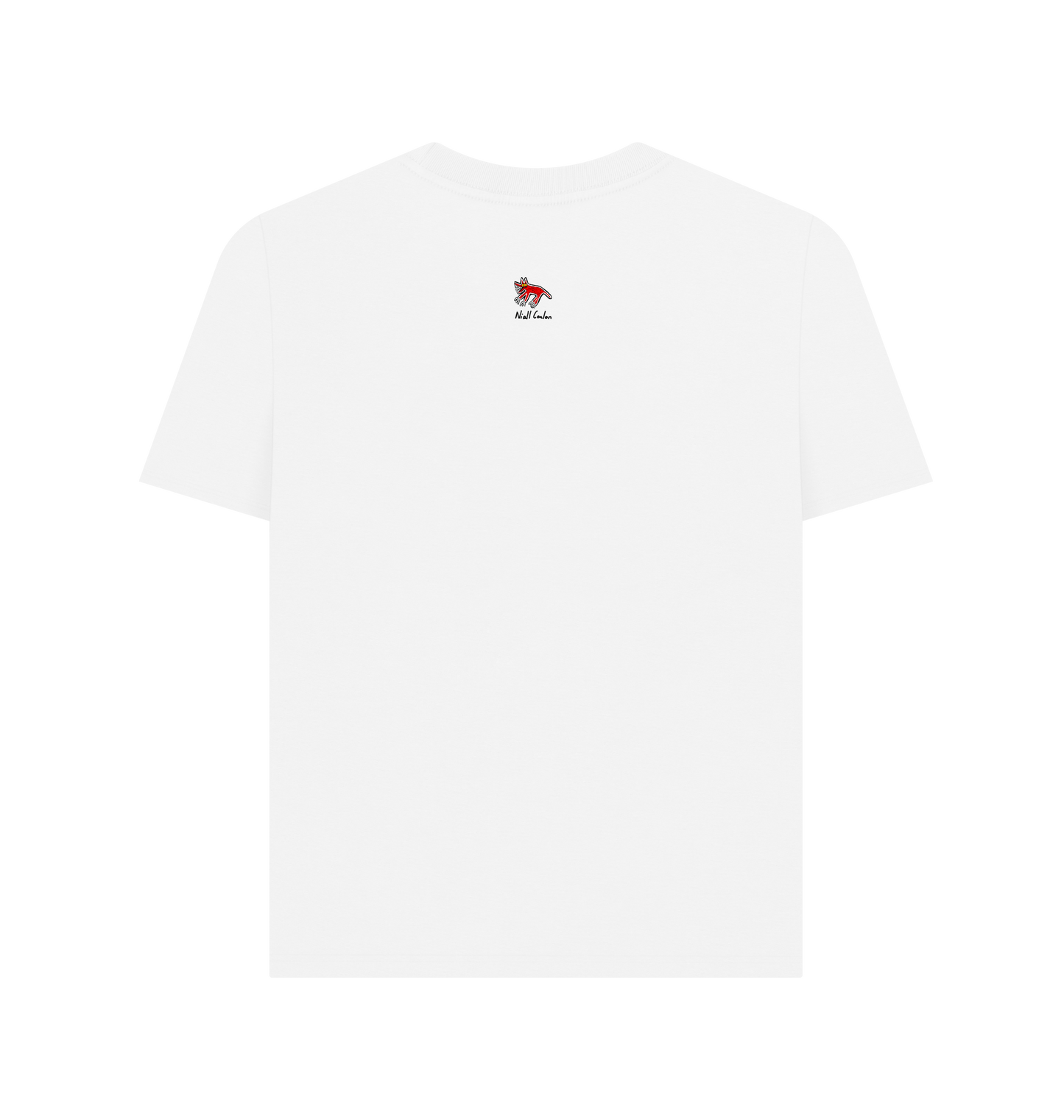 White Printed T-shirt Back