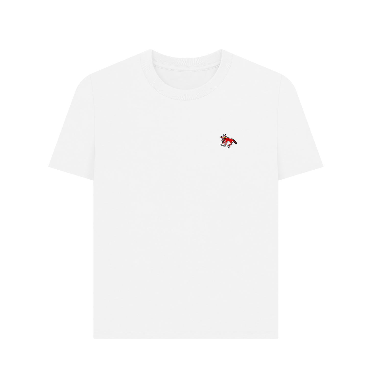 White Printed T-shirt Front