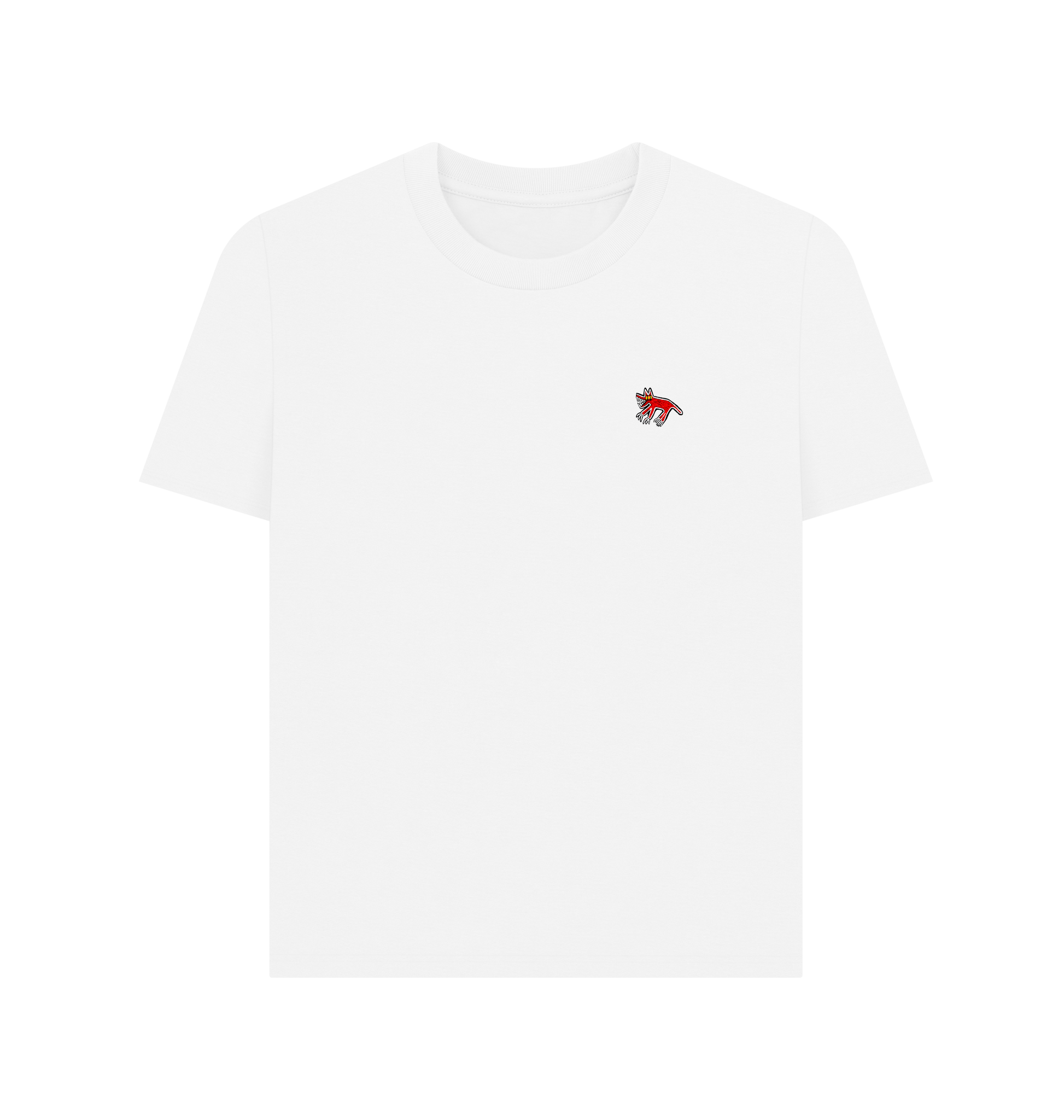 White Printed T-shirt Front