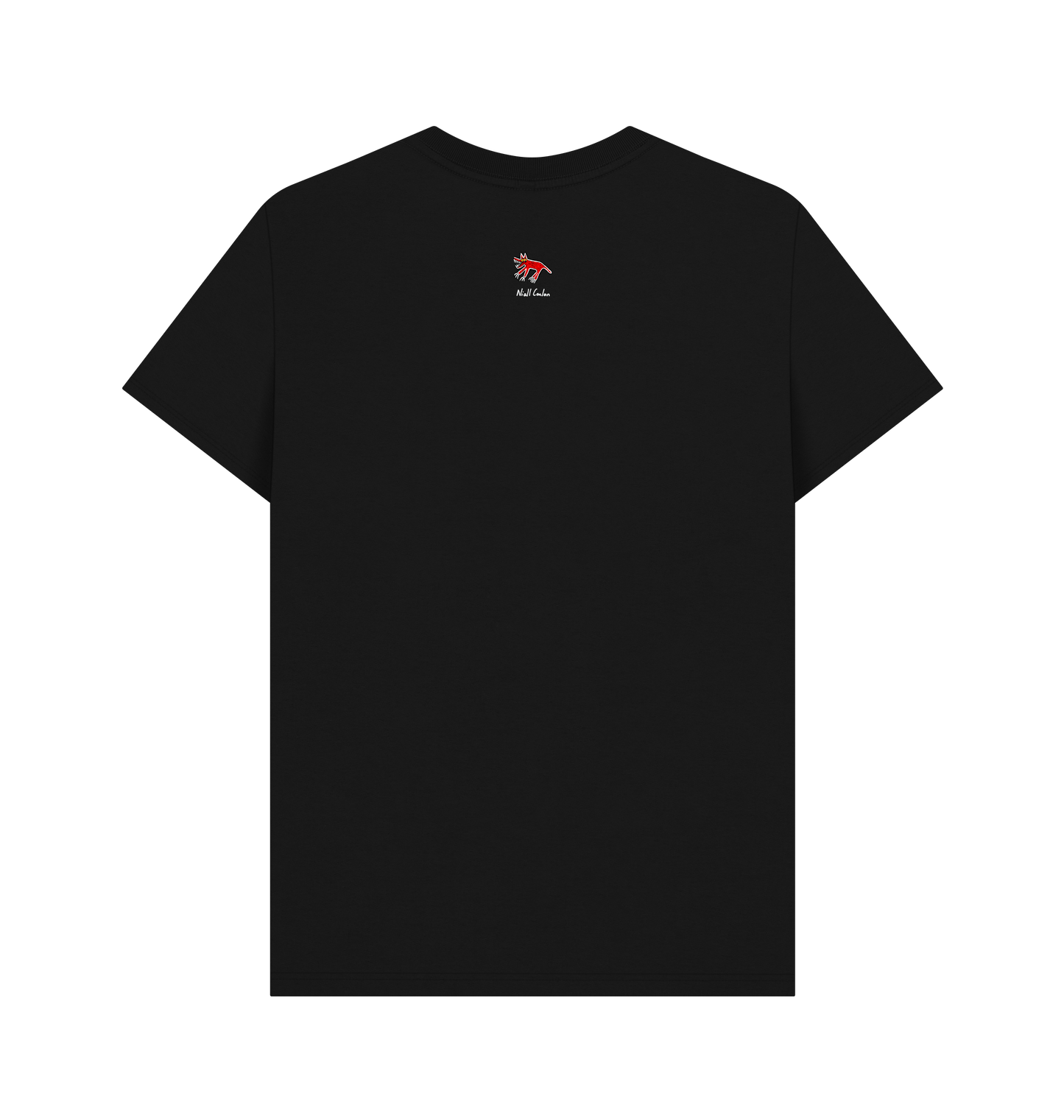 Black Printed T-shirt Back