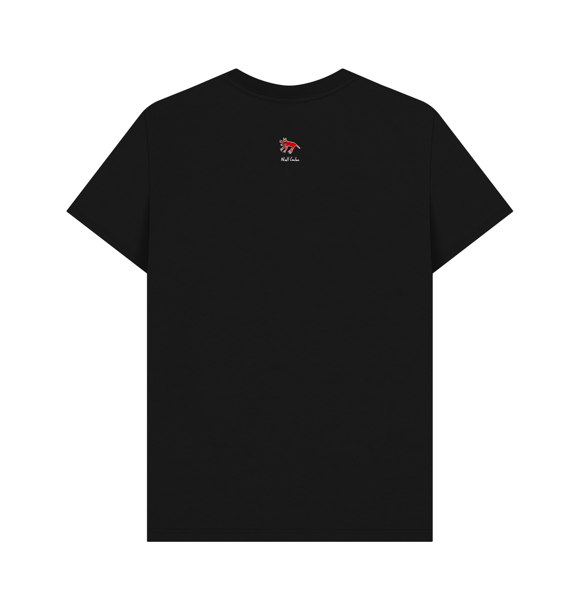 Black Printed T-shirt Back